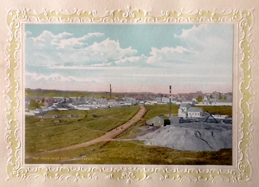 The Main Reef Road Souvenir of Johannesburg circa 1902.JPG The